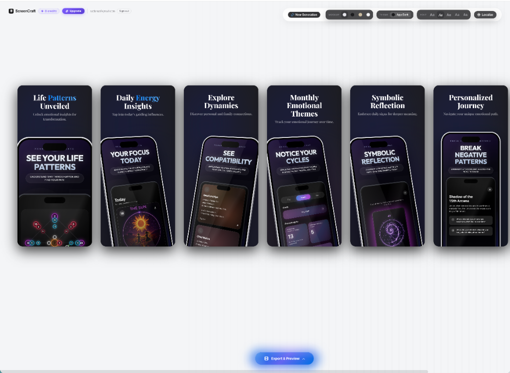 ScreenCraft interface screenshot